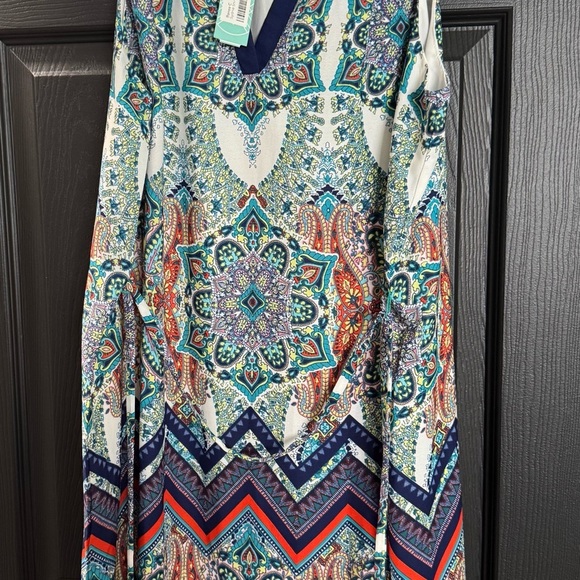 Renee C. Dresses & Skirts - Multicolor Bohemian Print Dress